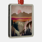 Ornement Carré Argenté Oie d'été (Droite)