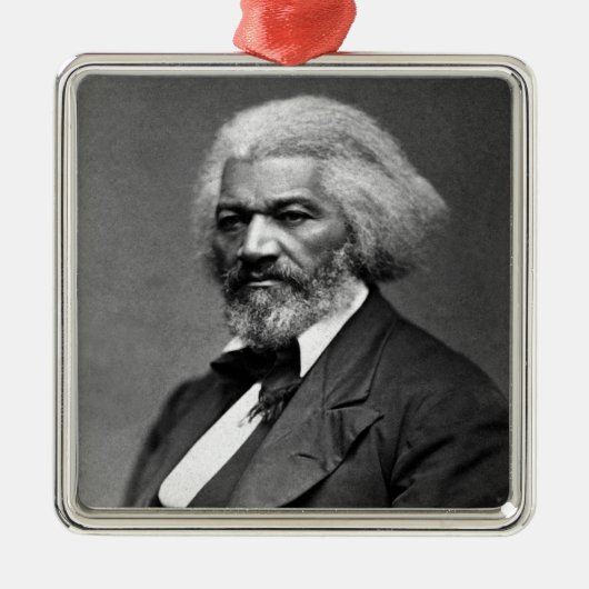 Ornement Carré Argenté Old Fr3d3rick Bailey Douglas African American Hero (Devant)