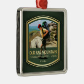 Ornement Carré Argenté Old Rag Mountain (PF) (Droite)