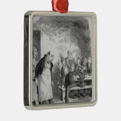 Ornement Carré Argenté Oliver demandant plus (Droite)