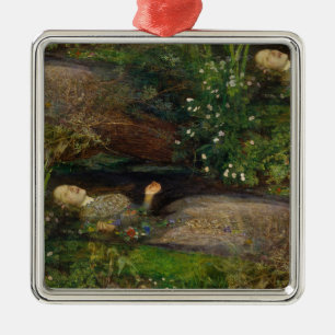 Ornement Carré Argenté ophélie