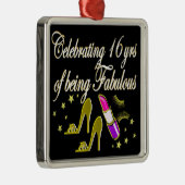 ORNEMENT CARRÉ ARGENTÉ OR 16 & CONCEPTION DIVA FABULEUSE (Droite)