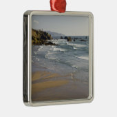 Ornement Carré Argenté OR, Côte de l'Oregon, Parc d'état Ecola, Indien (Droite)