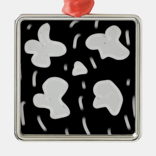 Ornement Carré Argenté Ornament (Devant)