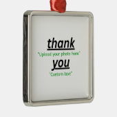 Ornement Carré Argenté Ornament (Droite)