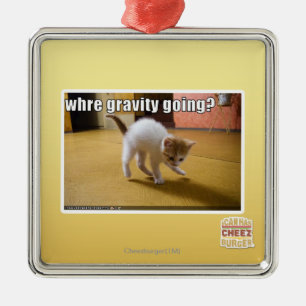 Ornement Carré Argenté Où aller de gravité ?