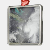 Ornement Carré Argenté Ouragan Ernesto (Gauche)