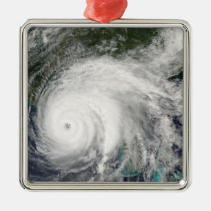 Ornement Carré Argenté Ouragan Ivan 2