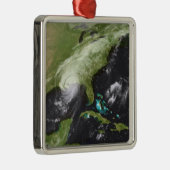 Ornement Carré Argenté Ouragan Katrina 4 (Droite)