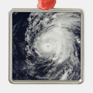 Ornement Carré Argenté Ouragan Neki à l'ouest d'Hawaï