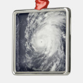 Ornement Carré Argenté Ouragan Neki à l'ouest d'Hawaii (Gauche)