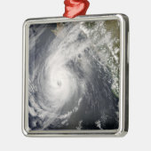 Ornement Carré Argenté Ouragan Norbert au Mexique 2 (Gauche)