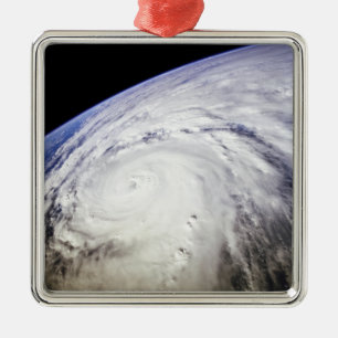 Ornement Carré Argenté Ouragan Saomai