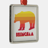 Ornement Carré Argenté Ours arc-en-ciel Bellingham Washington (Droite)