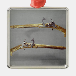 Ornement Carré Argenté Paires de pistolets, 1624-26