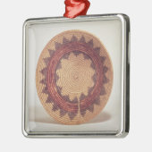 Ornement Carré Argenté Panier de Hopi (Gauche)