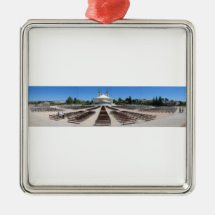 Ornement Carré Argenté panorama de Medjugorje