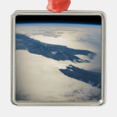 Ornement Carré Argenté Panorama depuis l'espace Highlights Cook Strait (Devant)