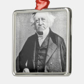 Ornement Carré Argenté Paon d'amour de Thomas (Gauche)