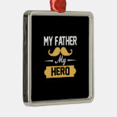 Ornement Carré Argenté Papa Poison (Droite)