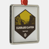 Ornement Carré Argenté Parc d'état Eldorado Canyon (Droite)