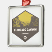 Ornement Carré Argenté Parc d'état Eldorado Canyon (Gauche)