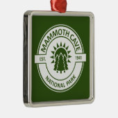 Ornement Carré Argenté Parc national de Mammoth Cave Sun Trees (Droite)