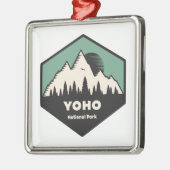 Ornement Carré Argenté Parc national de Yoho (Gauche)
