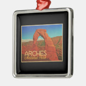 Ornement Carré Argenté Parc national des Arches (Gauche)