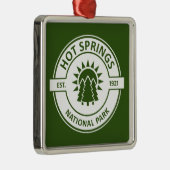 Ornement Carré Argenté Parc national des sources chaudes (Droite)