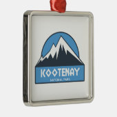 Ornement Carré Argenté Parc national Kootenay (Droite)