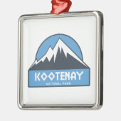 Ornement Carré Argenté Parc national Kootenay (Gauche)