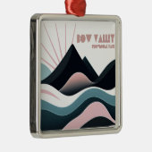 Ornement Carré Argenté Parc provincial de Bow Valley Colour Hills (Droite)