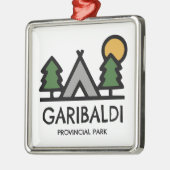Ornement Carré Argenté Parc provincial de Garibaldi (Gauche)