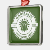 Ornement Carré Argenté Parc provincial de Garibaldi (Gauche)