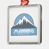 Ornement Carré Argenté Parc provincial Manning (Gauche)