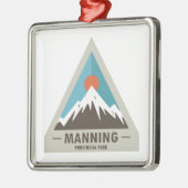 Ornement Carré Argenté Parc provincial Manning (Gauche)