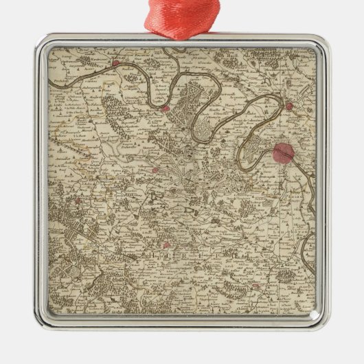 Ornement Carré Argenté Paris France (Devant)