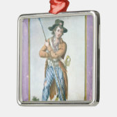 Ornement Carré Argenté Parisien Sans-culotte (Gauche)