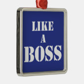 Ornement Carré Argenté Patron d'entreprise (Droite)