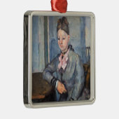 Ornement Carré Argenté Paul Cezanne - Madame Cezanne Leaning sur une tabl (Droite)
