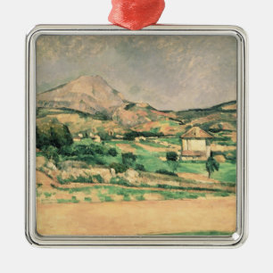 Ornement Carré Argenté Paul Cezanne   Montagne Sainte-Victoire, c.1882-85