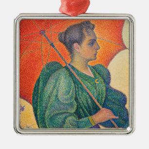 Ornement Carré Argenté Paul Signac - Femme à l'ombrelle