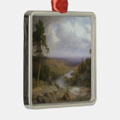 Ornement Carré Argenté Paysage du Tennessee (Droite)