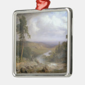 Ornement Carré Argenté Paysage du Tennessee (Gauche)