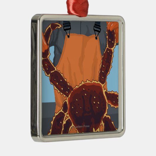 Ornement Carré Argenté Pêcheur limule - marché de place de Pike, Seattle (Droite)