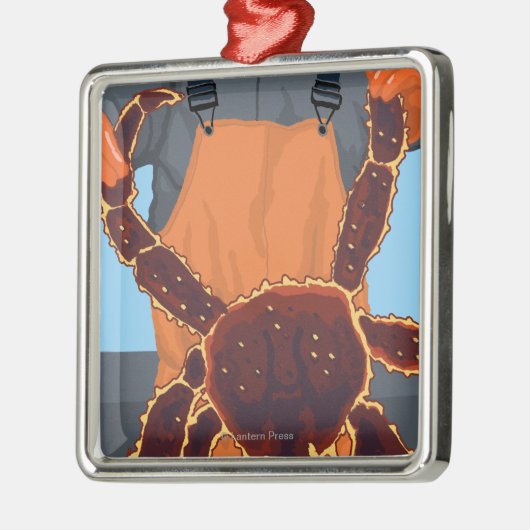 Ornement Carré Argenté Pêcheur limule - marché de place de Pike, Seattle (Gauche)