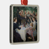 Ornement Carré Argenté Peder Severin Kroyer - Hip, Hip, Hurrah ! (Droite)