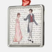 Ornement Carré Argenté Pemberley Ball (Gauche)