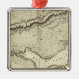 Ornement Carré Argenté Péninsule de Gaspé